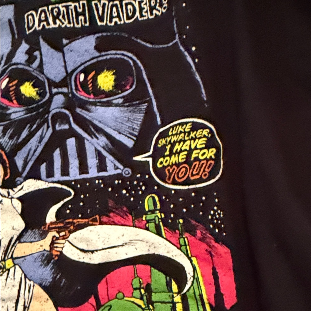 Star Wars Black Tee with Colorful Graphic - Short Sleeve - Picture 5 of 7